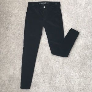 Velvet skinny jeans